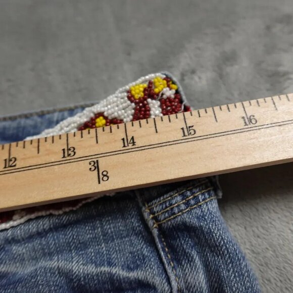 Miss Me Zako USA Co-Branded Jeans Women's 30 Embellished & Embroidered RARE! - Picture 4 of 16